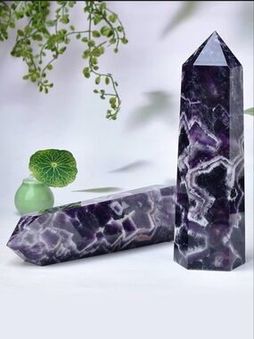 🆕New Dream Amethyst Crystal Gemstone Tower- 0.6-1 Lbs